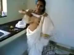 Hot Indian milf housewife in traditional costume looks so seductive 